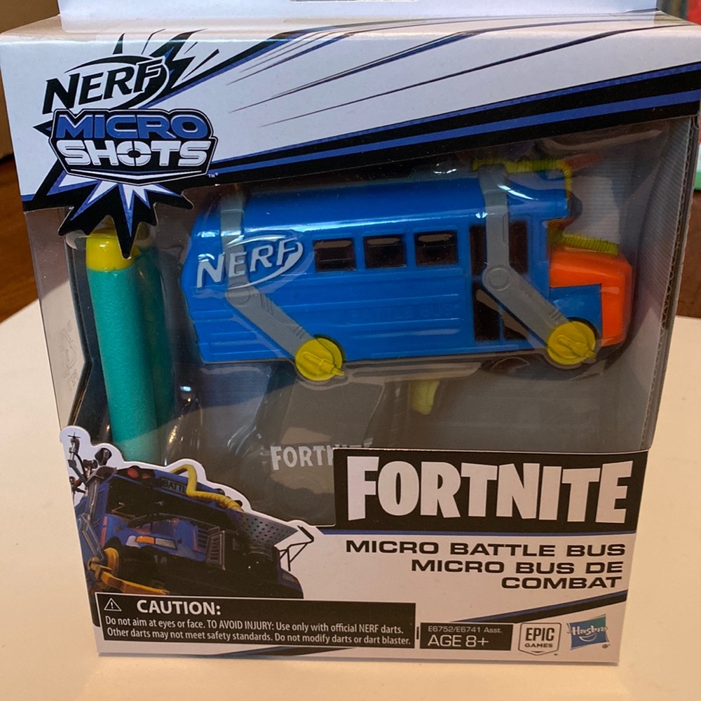 Fortnite Micro Battle Bus Nerf Gun
